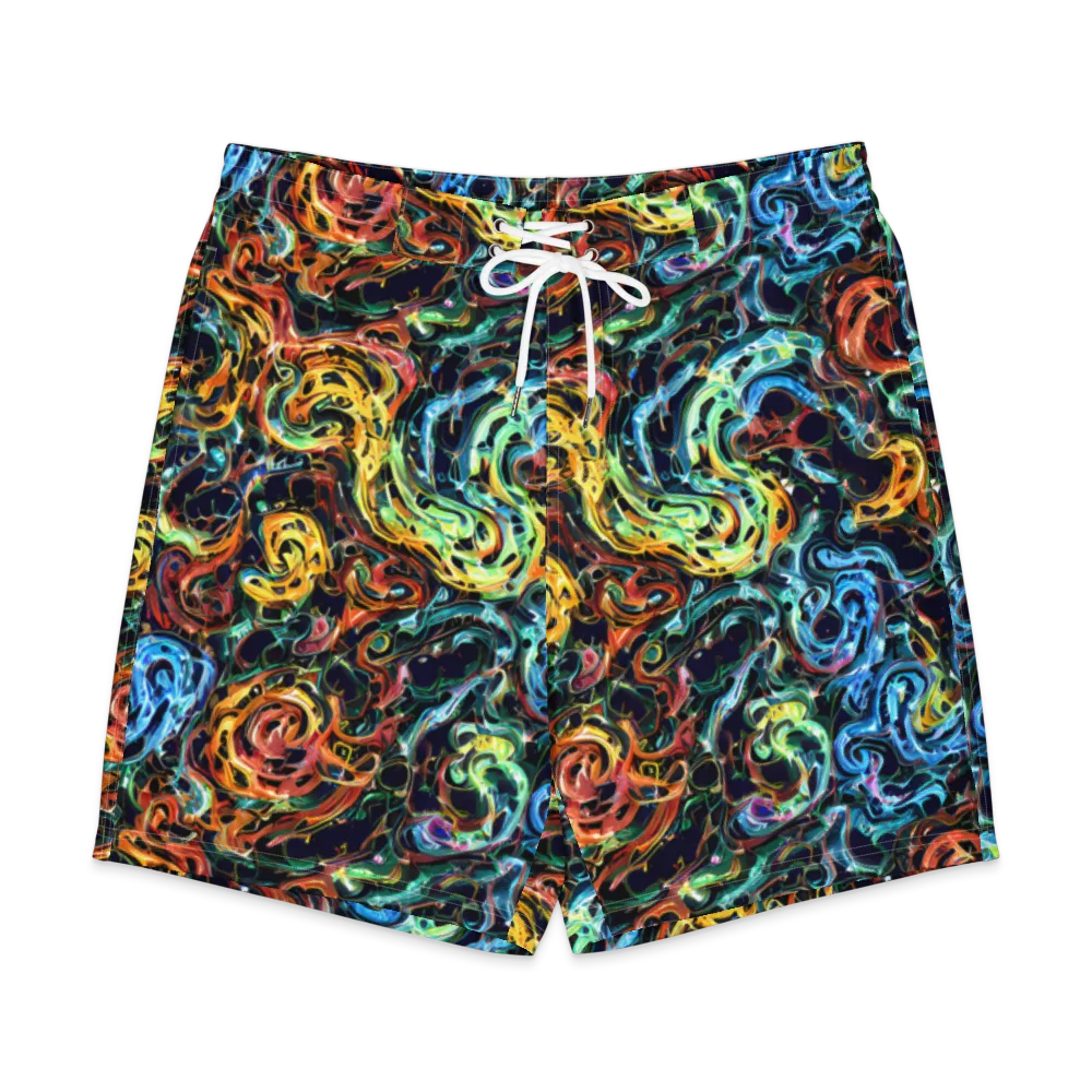 Ember And Ice on Men's Board Shorts — Front