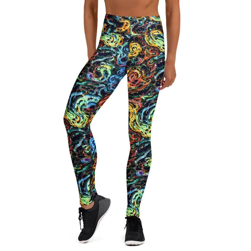Ember And Ice on Yoga Leggings — Front