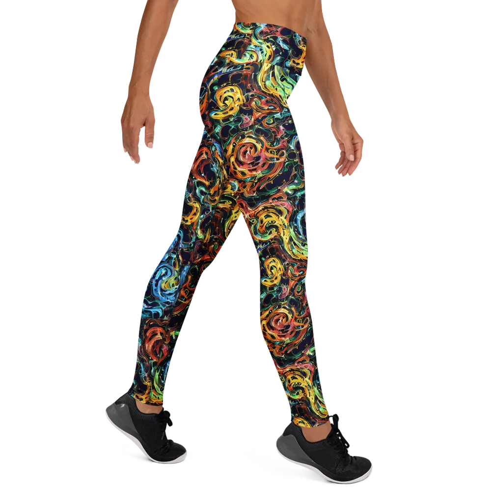 Ember And Ice on Yoga Leggings — Right