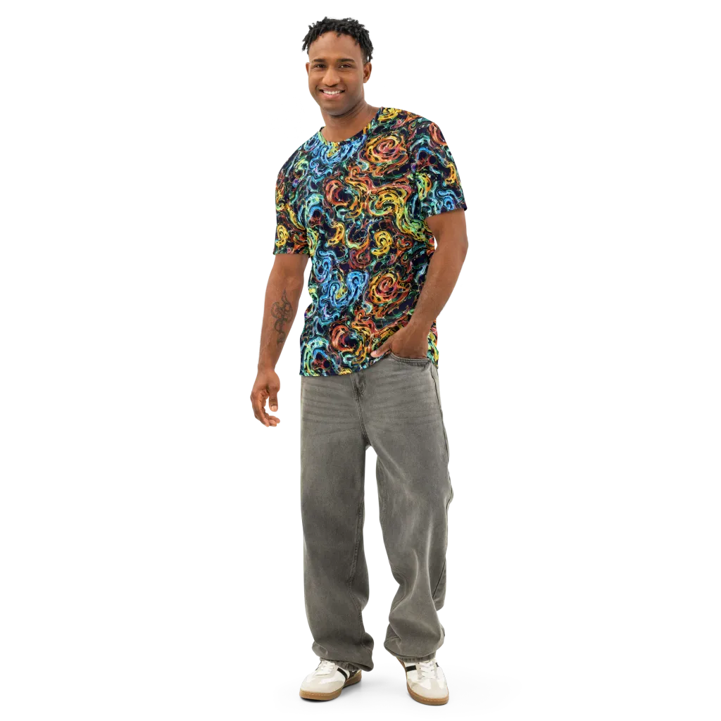 Ember And Ice on Men's Cotton Crew Neck T-Shirt — Front