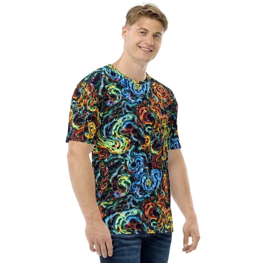 Ember And Ice on Men's Crew Neck T-Shirt — Right