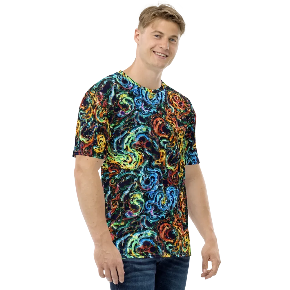 Ember And Ice on Men's Crew Neck T-Shirt — Right