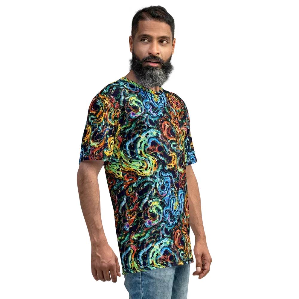 Ember And Ice on Men's Crew Neck T-Shirt — Right