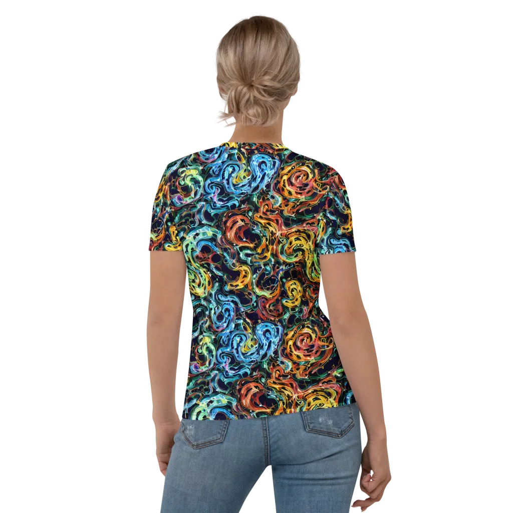 Ember And Ice on Women's Crew Neck T-Shirt — Back