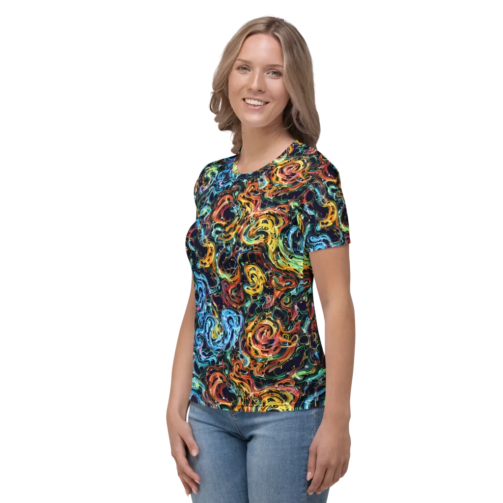 Ember And Ice on Women's Crew Neck T-Shirt — Left