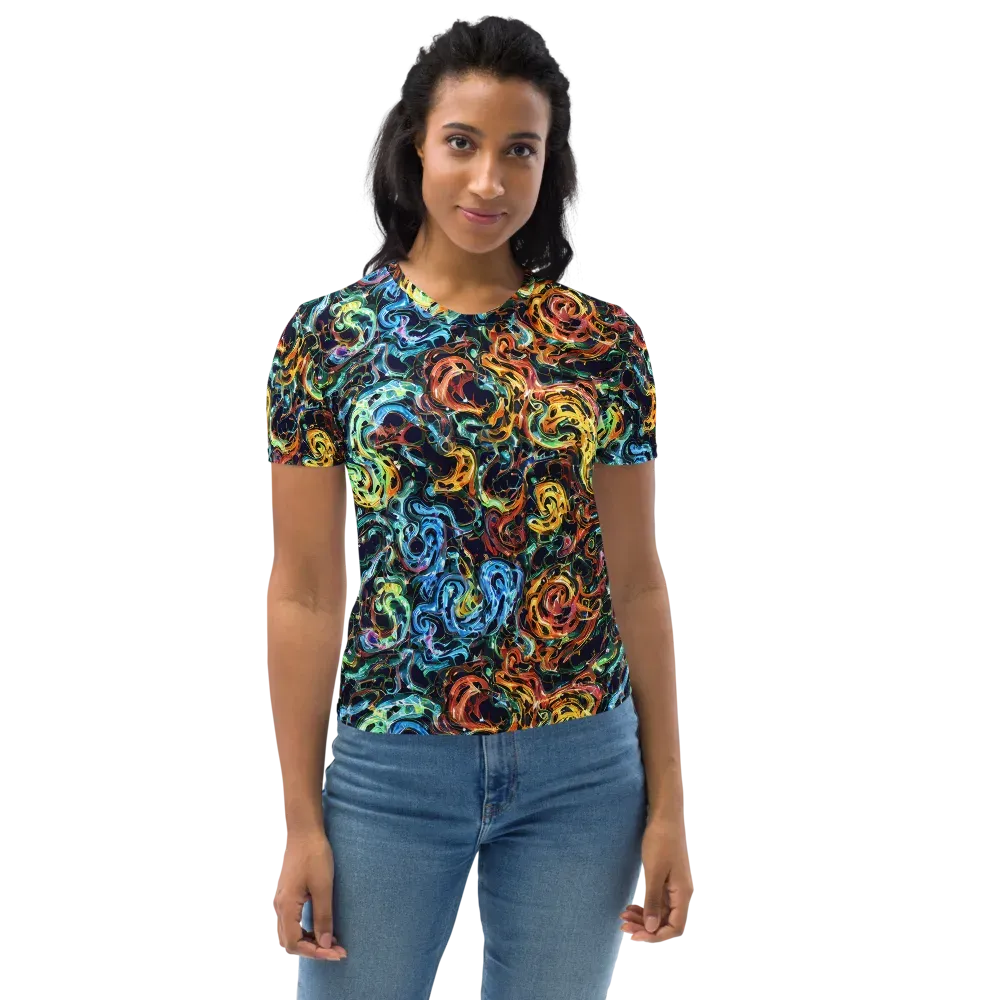 Ember And Ice on Women's Crew Neck T-Shirt — Front