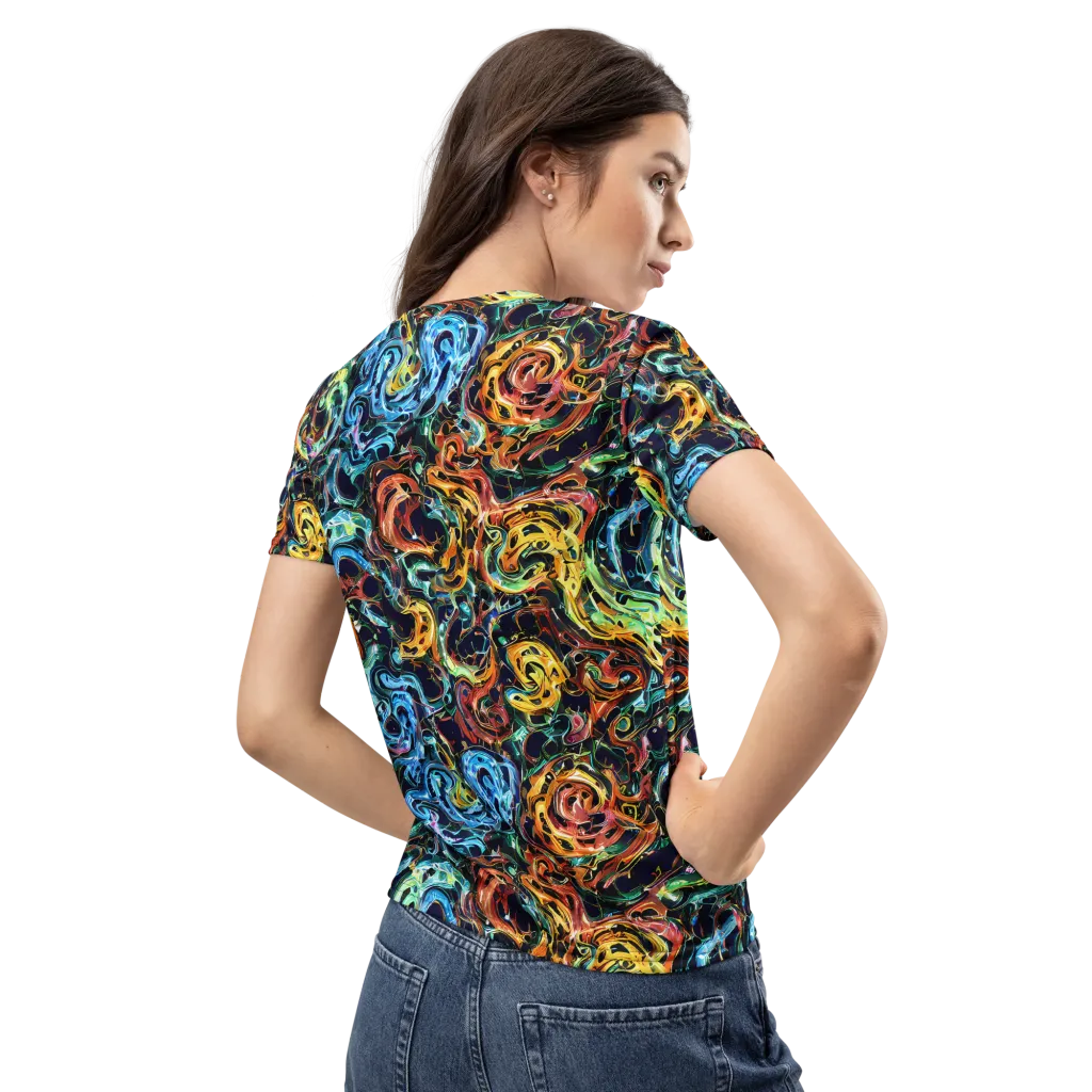 Ember And Ice on Women's Crew Neck T-Shirt — Back