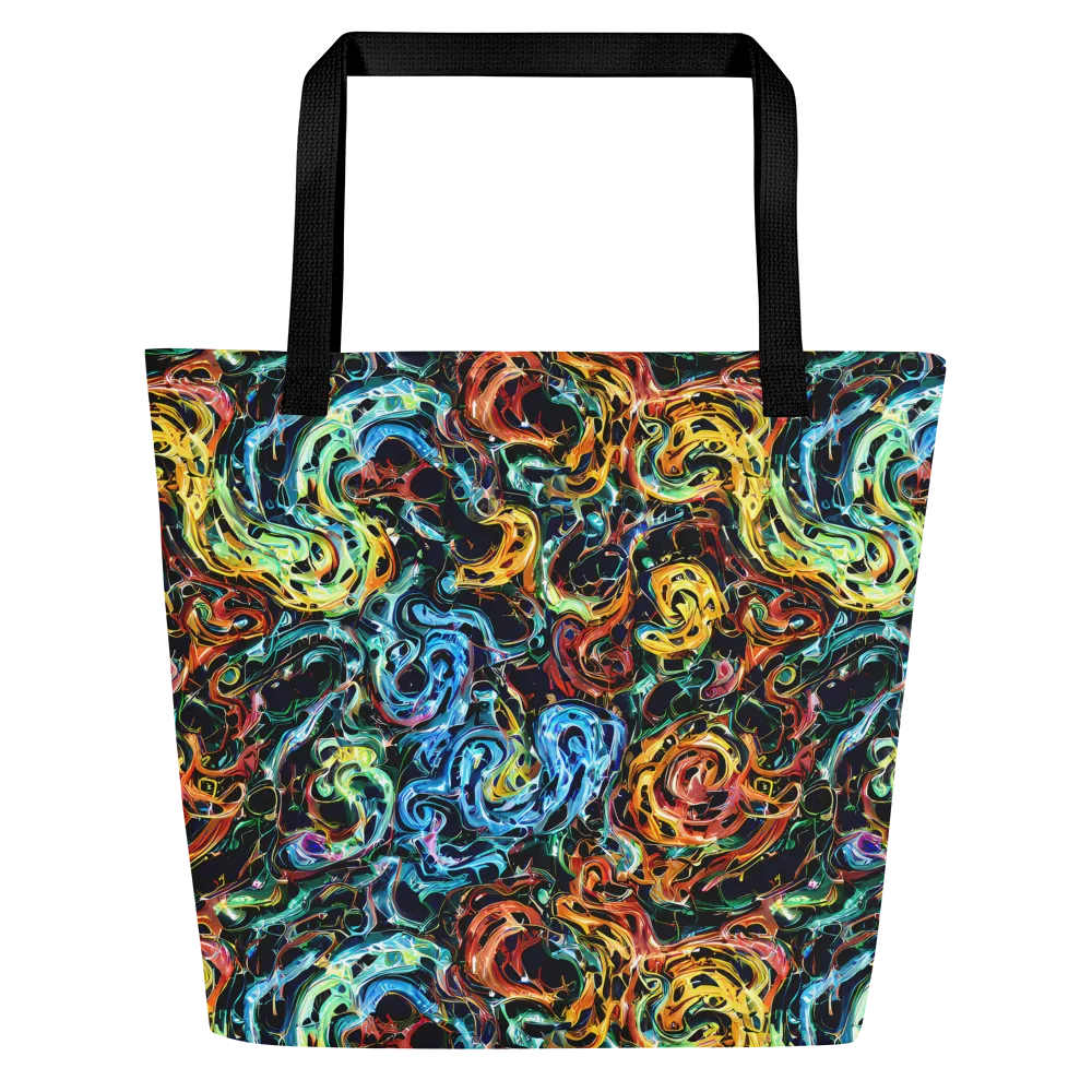 Ember And Ice on Large Tote Bag W/ Pocket — Front