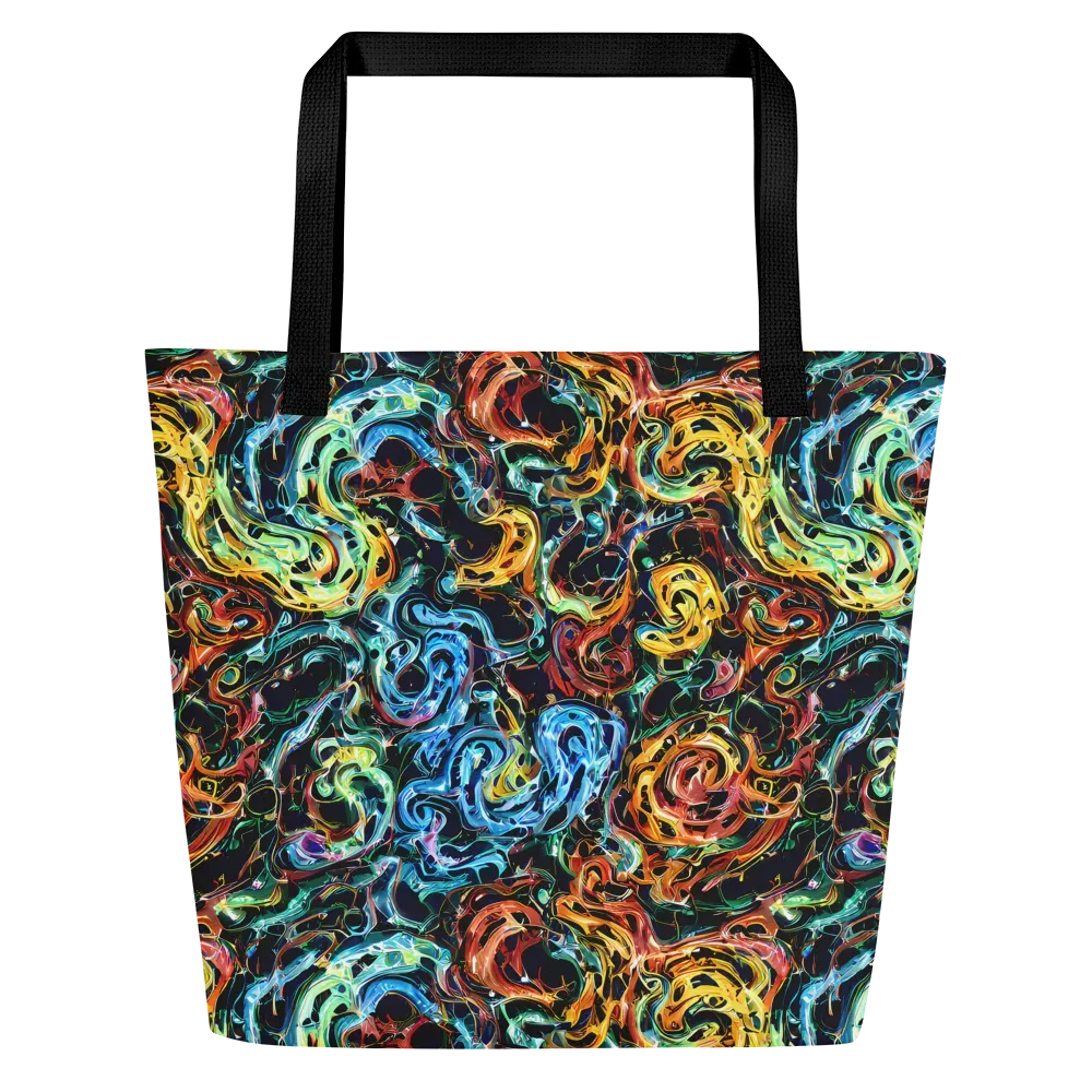 Ember And Ice on Large Tote Bag W/ Pocket — Front