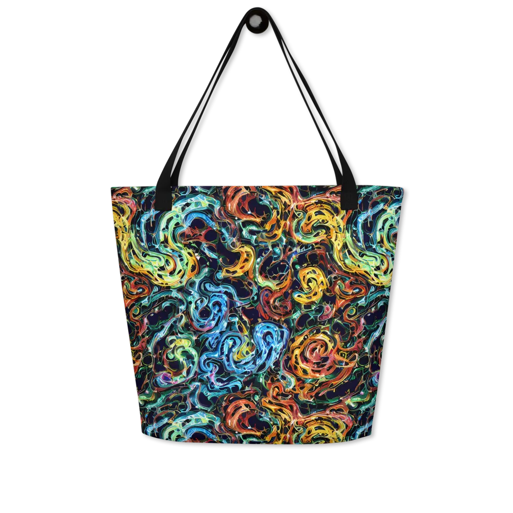 Ember And Ice on Large Tote Bag W/ Pocket — Front