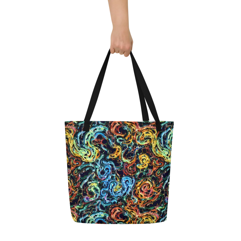 Ember And Ice on Large Tote Bag W/ Pocket — Front