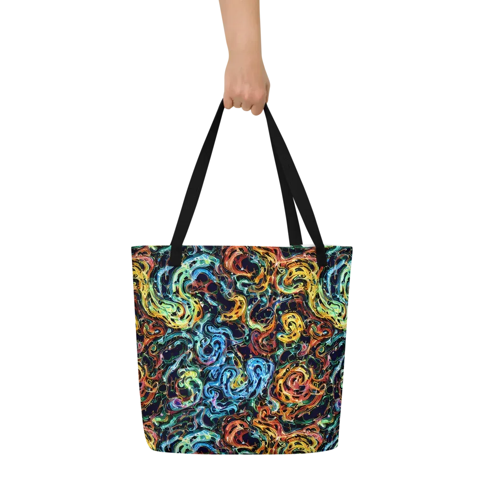 Ember And Ice on Large Tote Bag W/ Pocket — Front