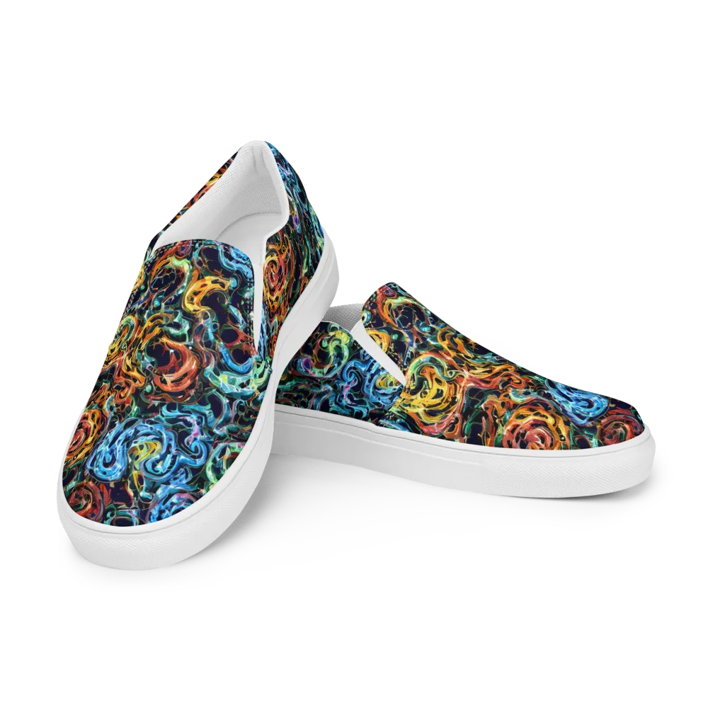 Ember And Ice on Women's Slip-On Canvas Shoes — Left Front