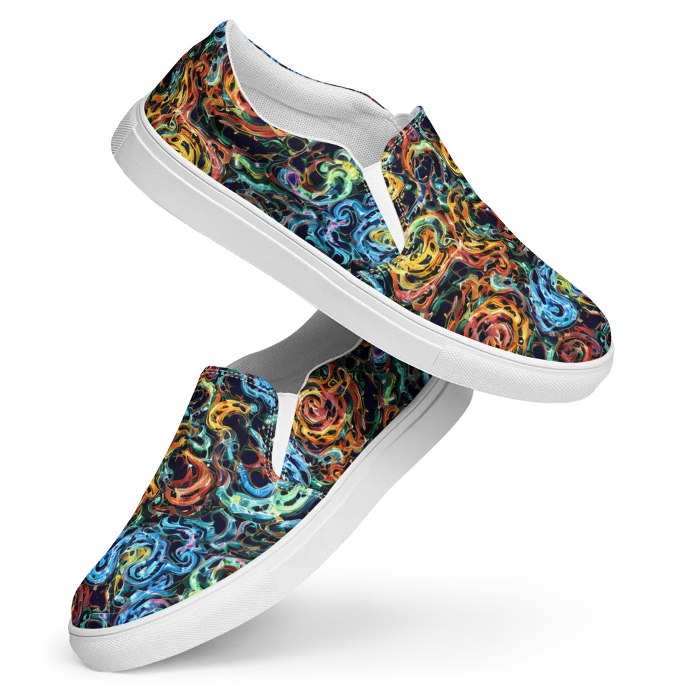 Ember And Ice on Women's Slip-On Canvas Shoes — Front