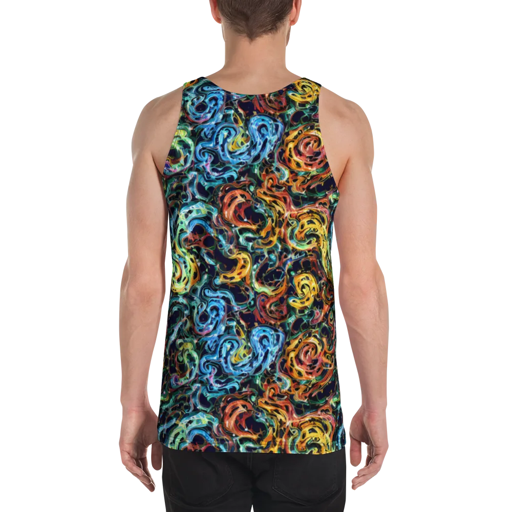 Ember And Ice on Men's Tank Top — Back