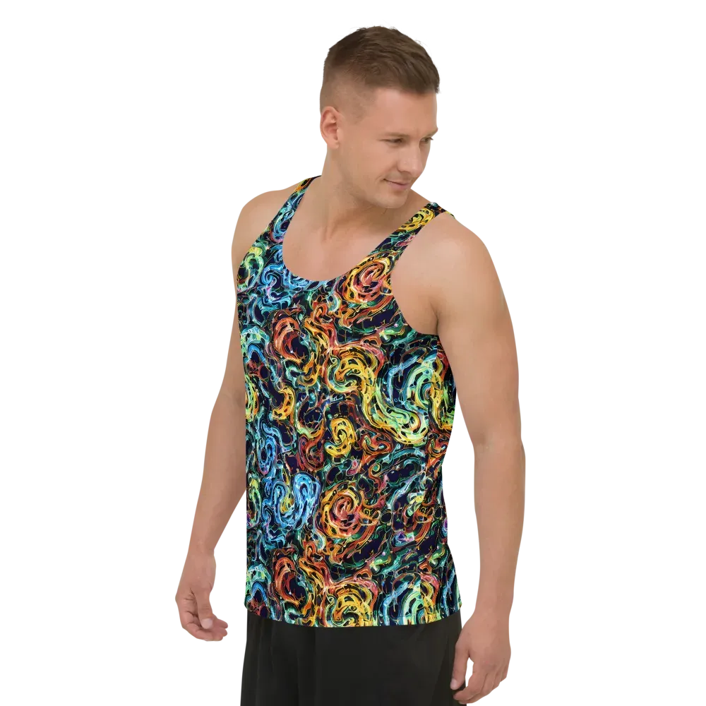 Ember And Ice on Men's Tank Top — Left Front