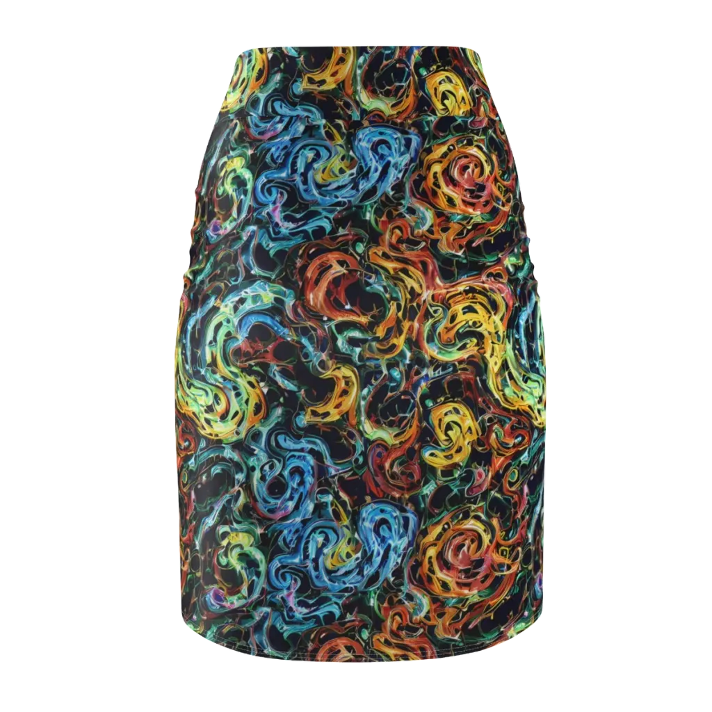 Ember And Ice on Pencil Skirt — Back