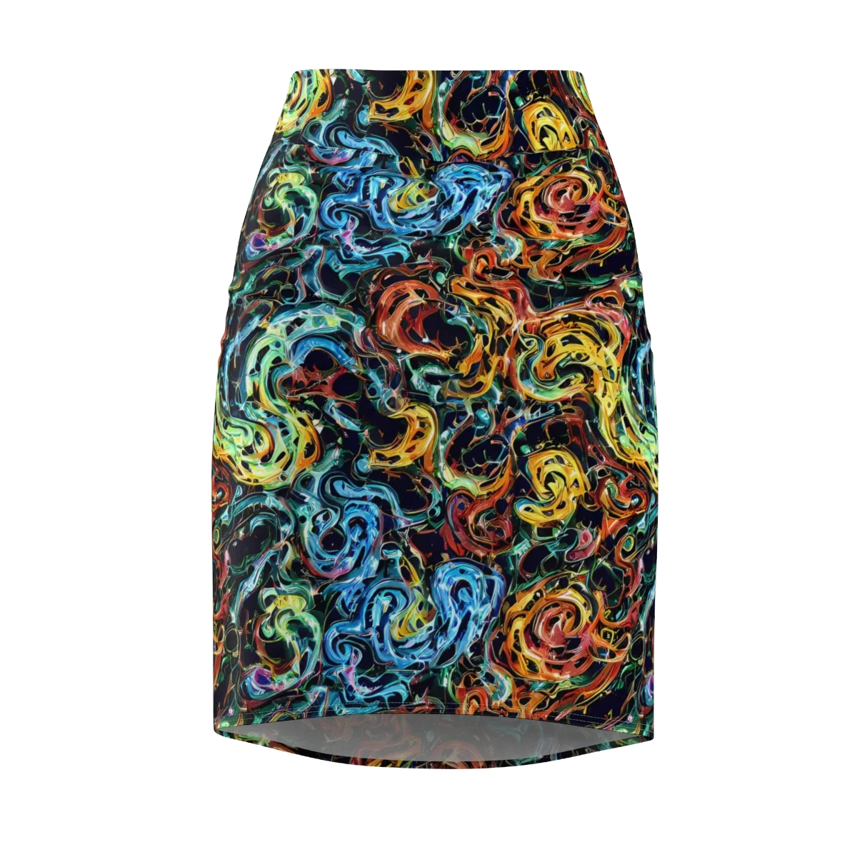 Ember And Ice on Pencil Skirt — Front