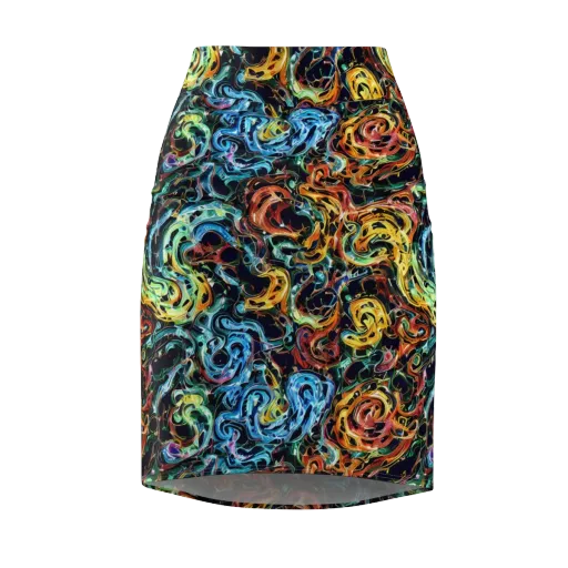 Ember And Ice on a Pencil Skirt