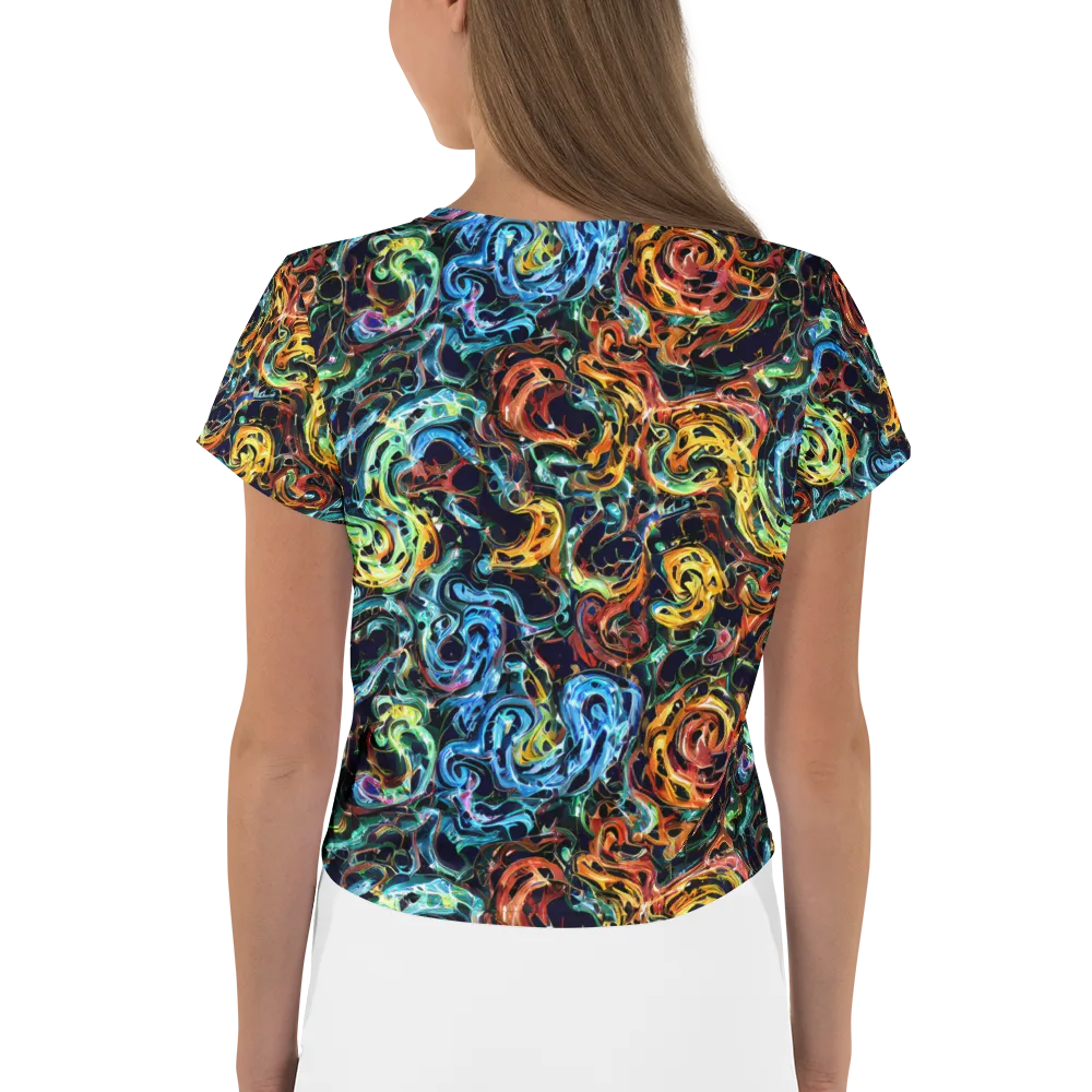 Ember And Ice on Crop Tee — Back