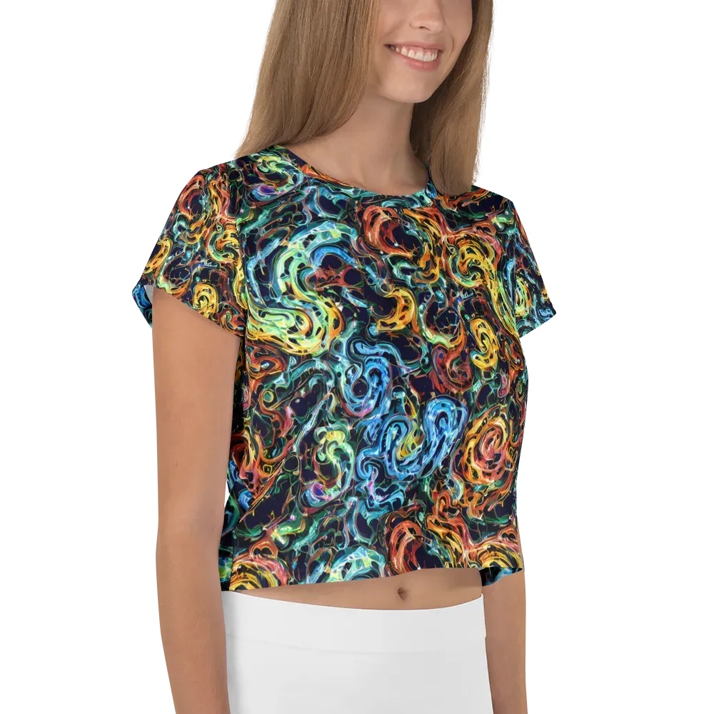 Ember And Ice on Crop Tee — Right