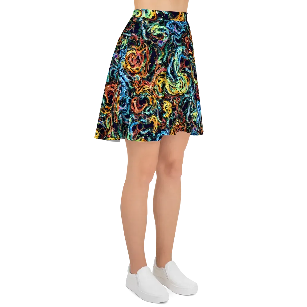 Ember And Ice on Skater Skirt — Right