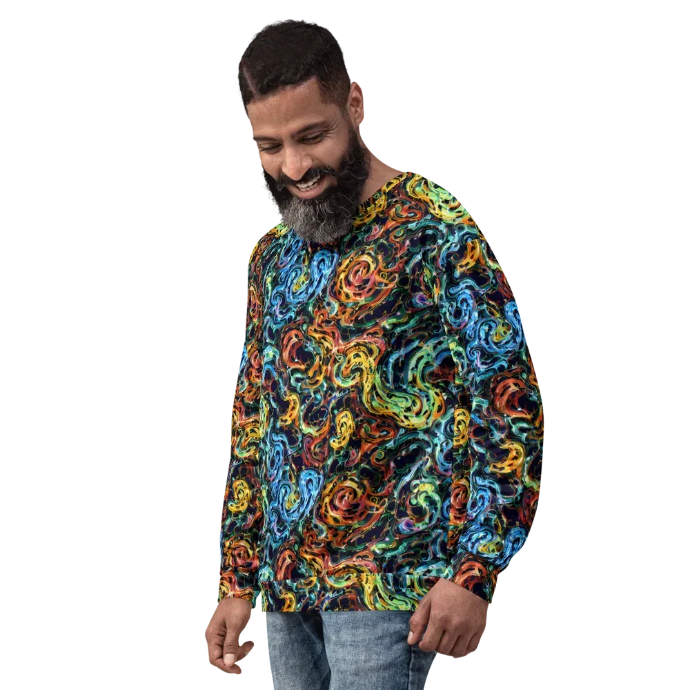 Ember And Ice on Sweatshirt — Left Front