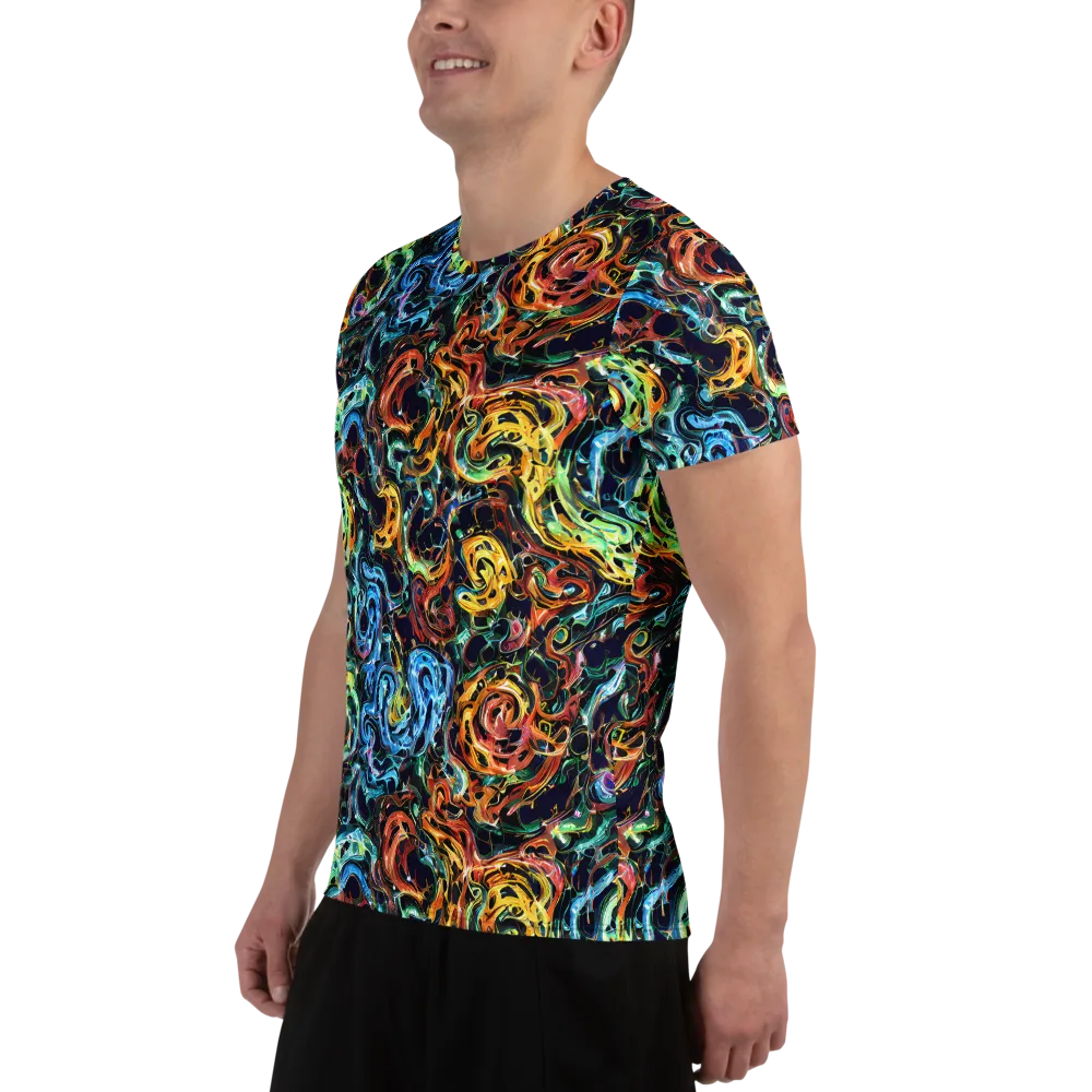 Ember And Ice on Men's Athletic T-Shirt — Left