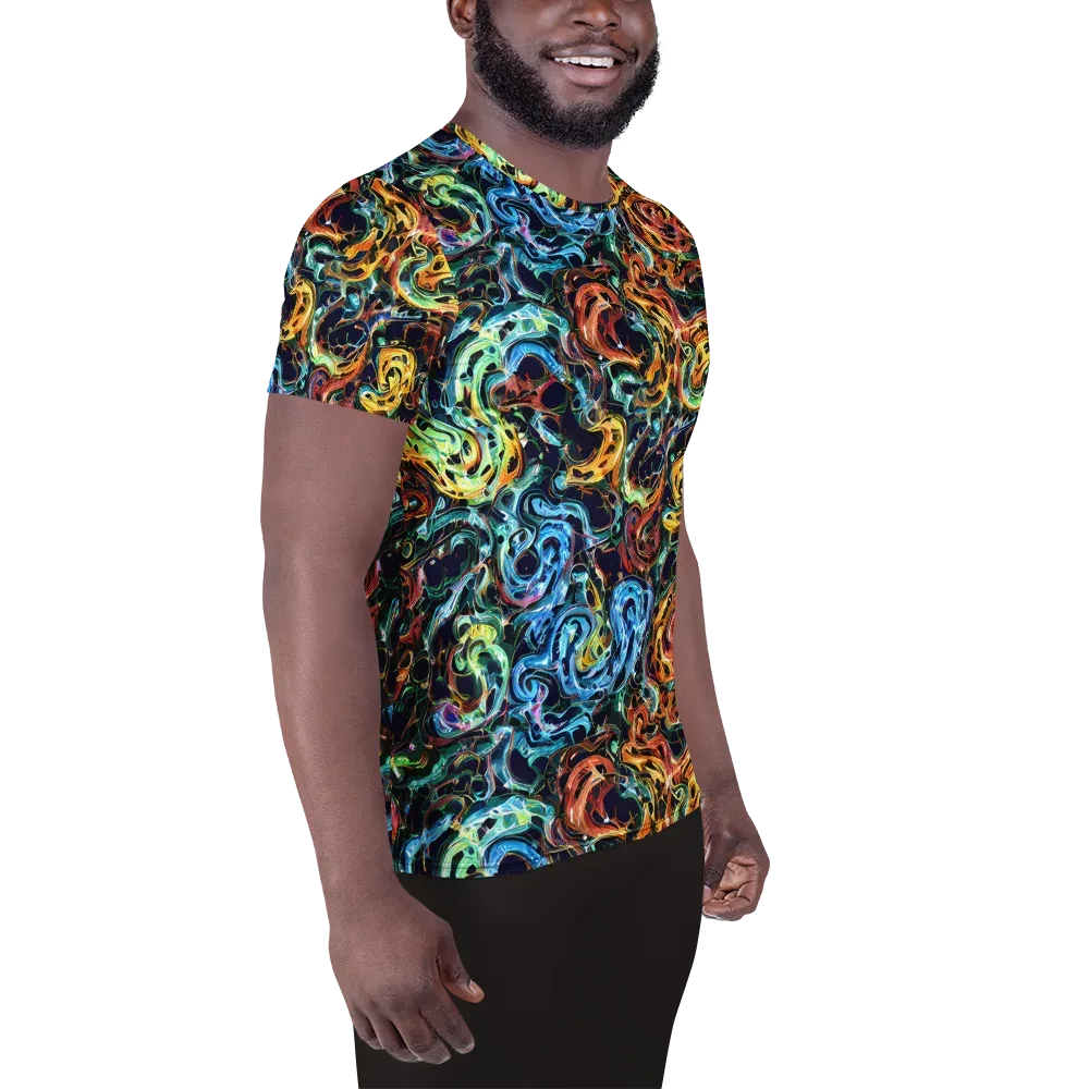 Ember And Ice on Men's Athletic T-Shirt — Right