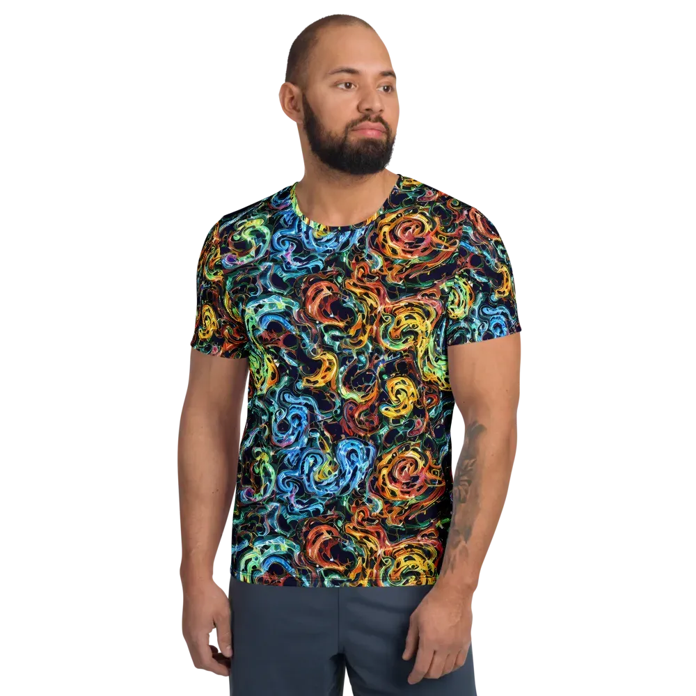 Ember And Ice on Men's Athletic T-Shirt — Front