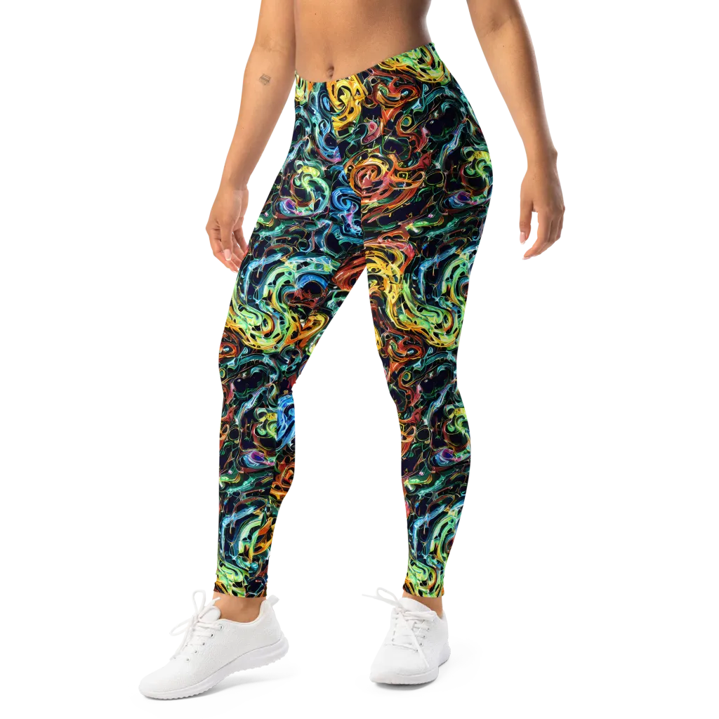 Ember And Ice on Leggings — Left Front