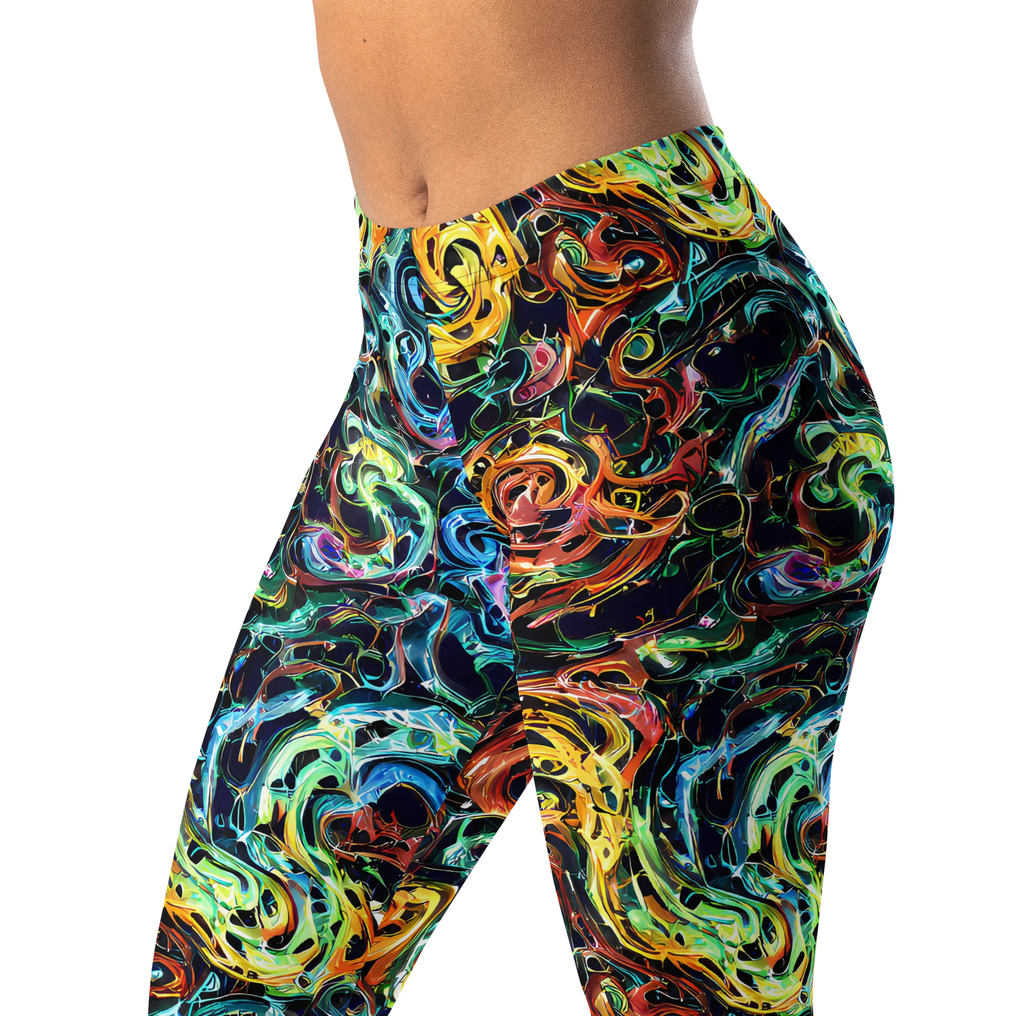 Ember And Ice on Leggings — Left Front