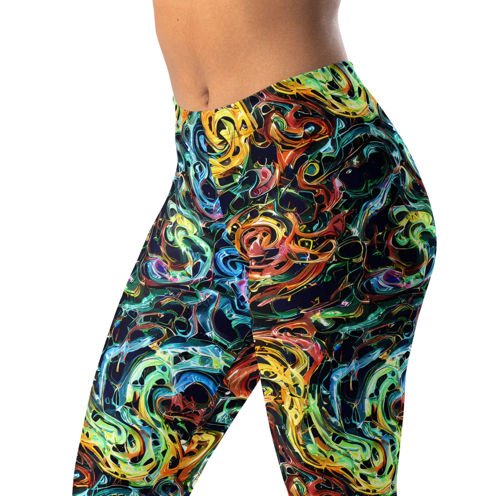 Ember And Ice on Leggings — Left Front
