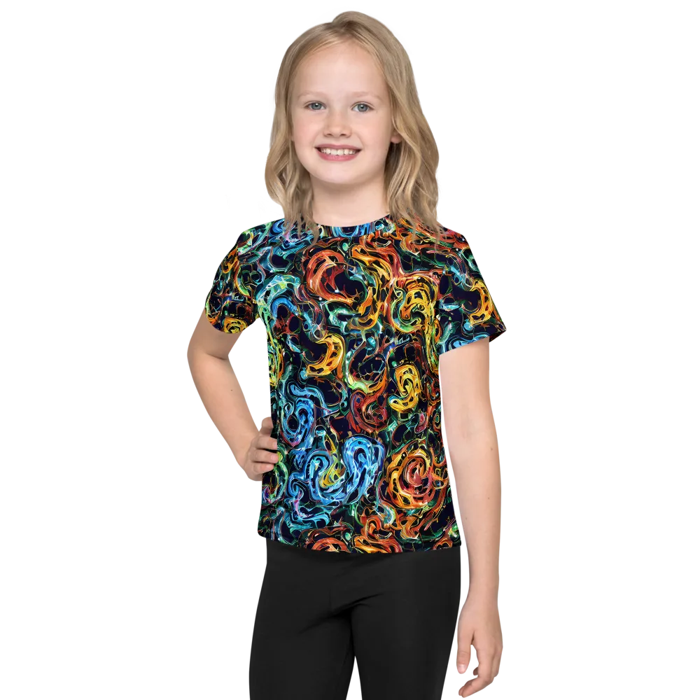 Ember And Ice on Kids Crew Neck T-Shirt — Front