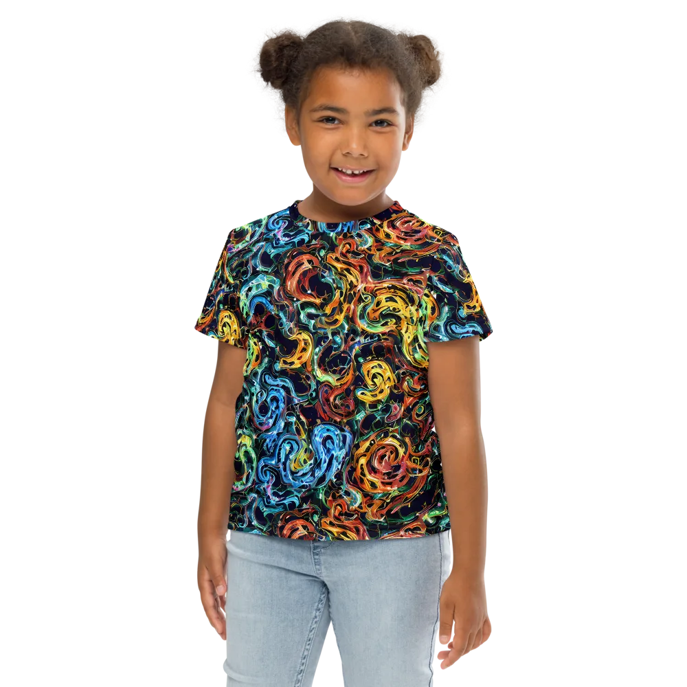 Ember And Ice on Kids Crew Neck T-Shirt — Front