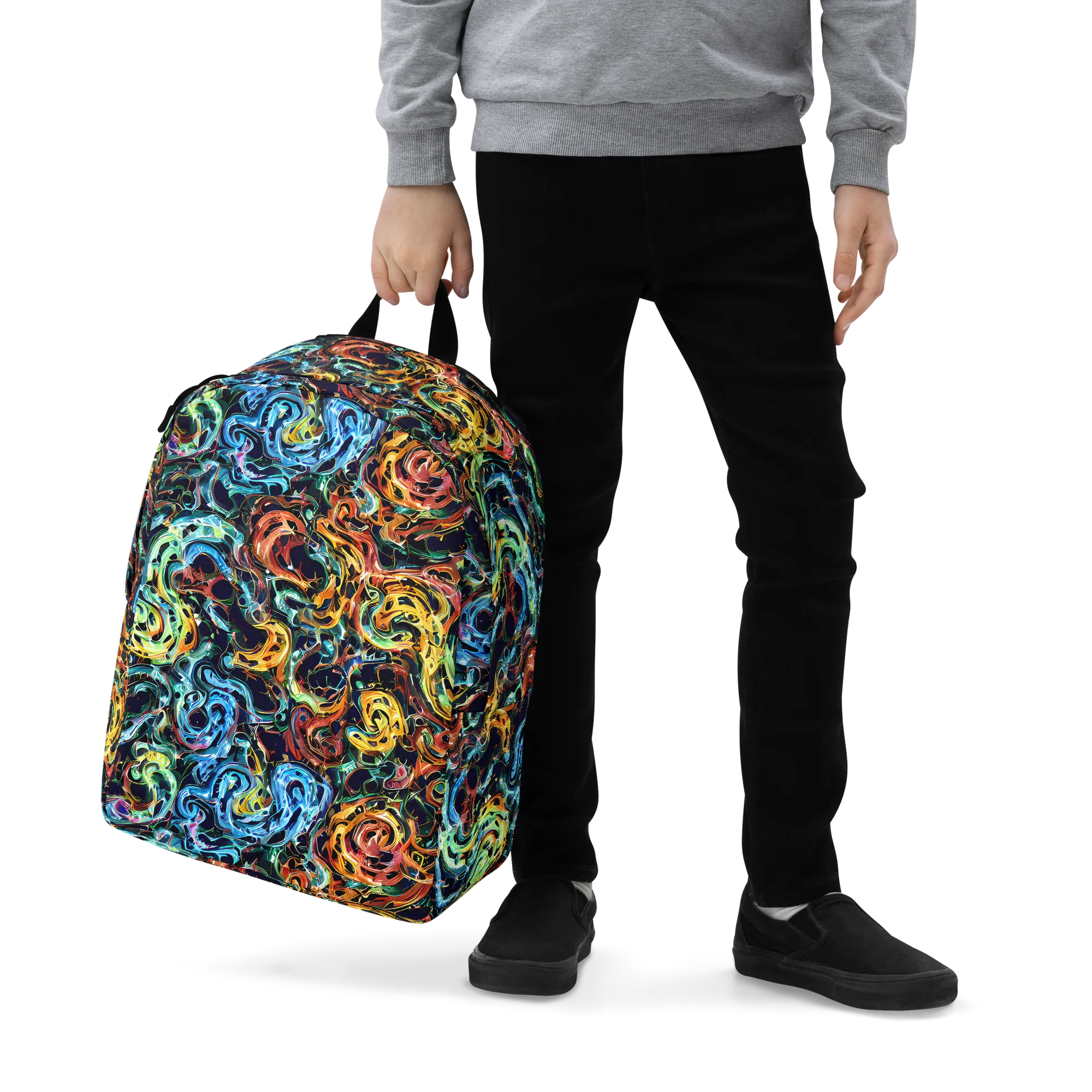 Ember And Ice on Minimalist Backpack — Zoomed-in