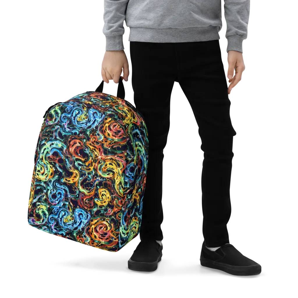 Ember And Ice on Minimalist Backpack — Zoomed-in