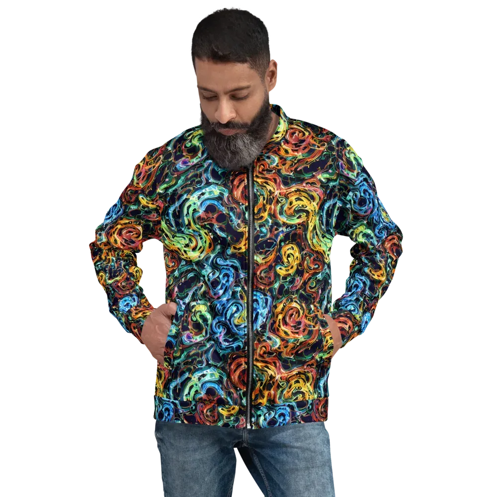 Ember And Ice on Bomber Jacket — Front