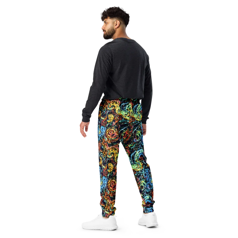 Ember And Ice on Men's Joggers — Back