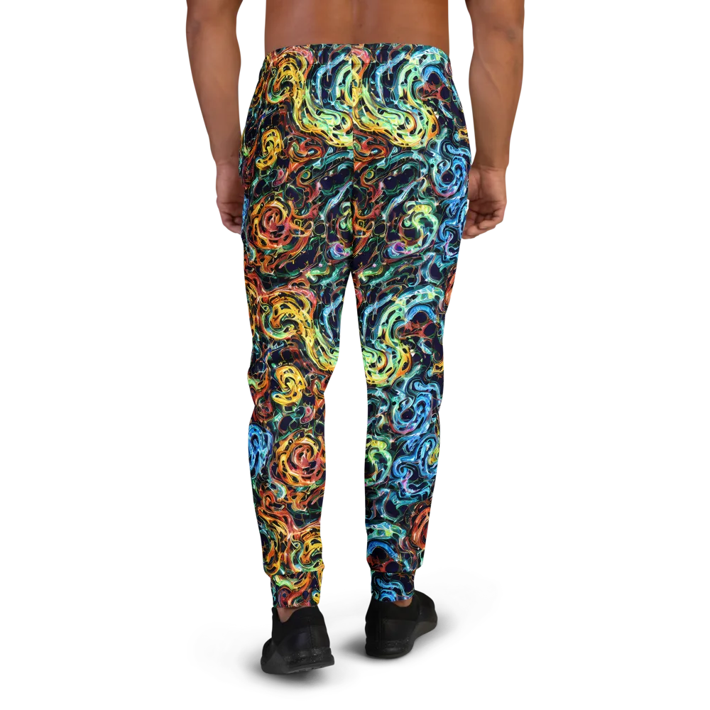 Ember And Ice on Men's Joggers — Back