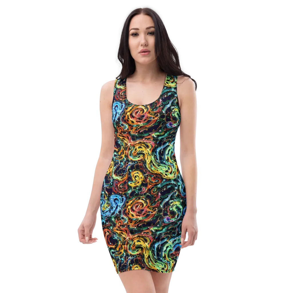 Ember And Ice on Bodycon Dress — Front
