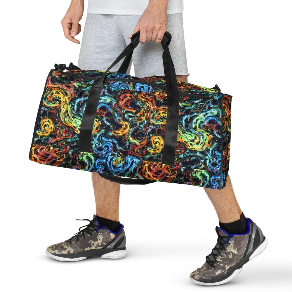 Ember And Ice on Duffle Bag — Front