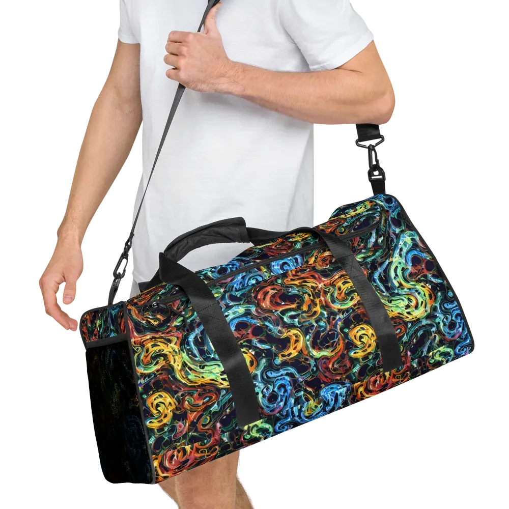 Ember And Ice on Duffle Bag — Right Front