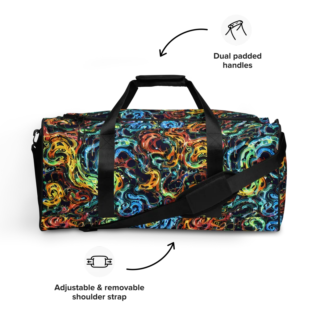 Ember And Ice on Duffle Bag — Front