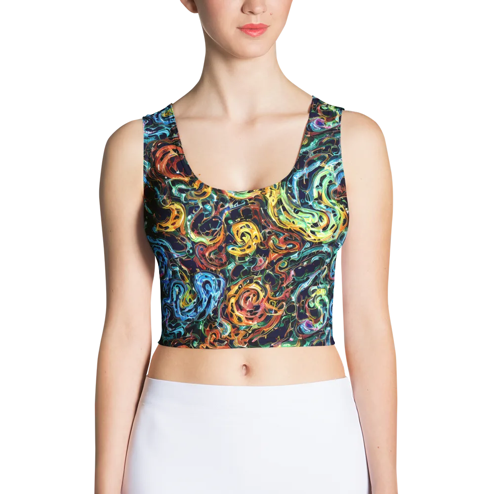 Ember And Ice on Crop Top — Front