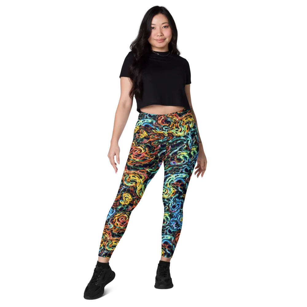 Ember And Ice on Leggings with Pockets — Front