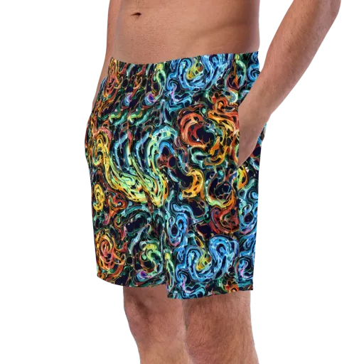 Ember And Ice on a Swim Trunks