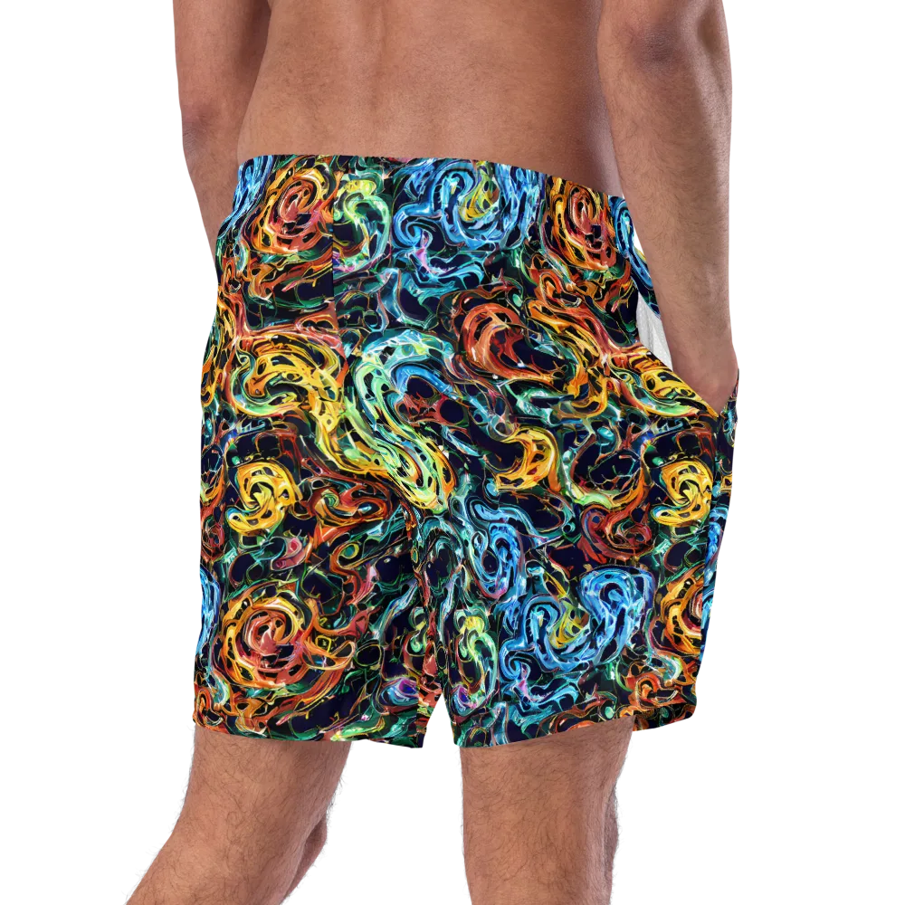 Ember And Ice on Swim Trunks — Right Back