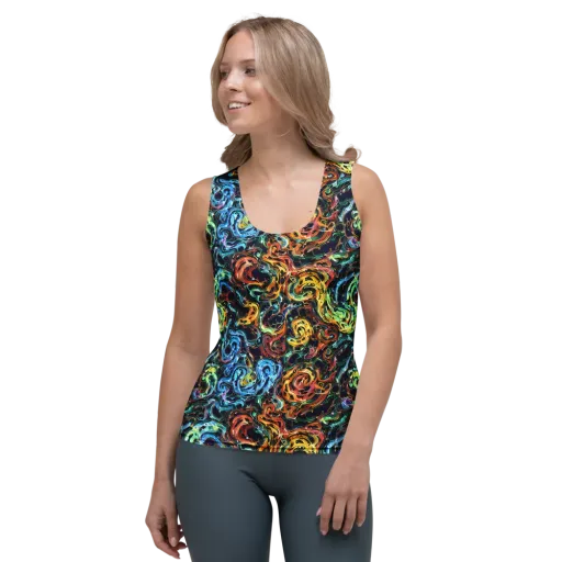 Ember And Ice on a Women's Tank Top