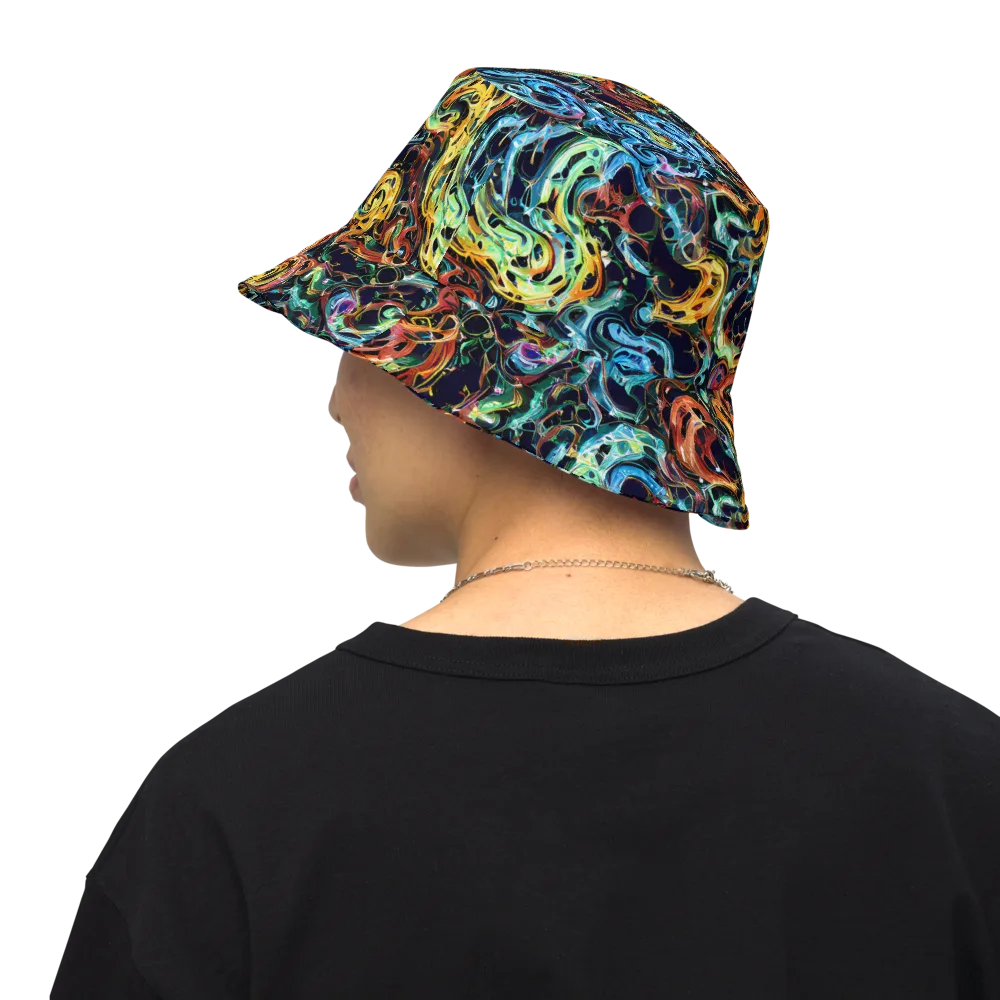 Ember And Ice on Reversible Bucket Hat — Back Inside